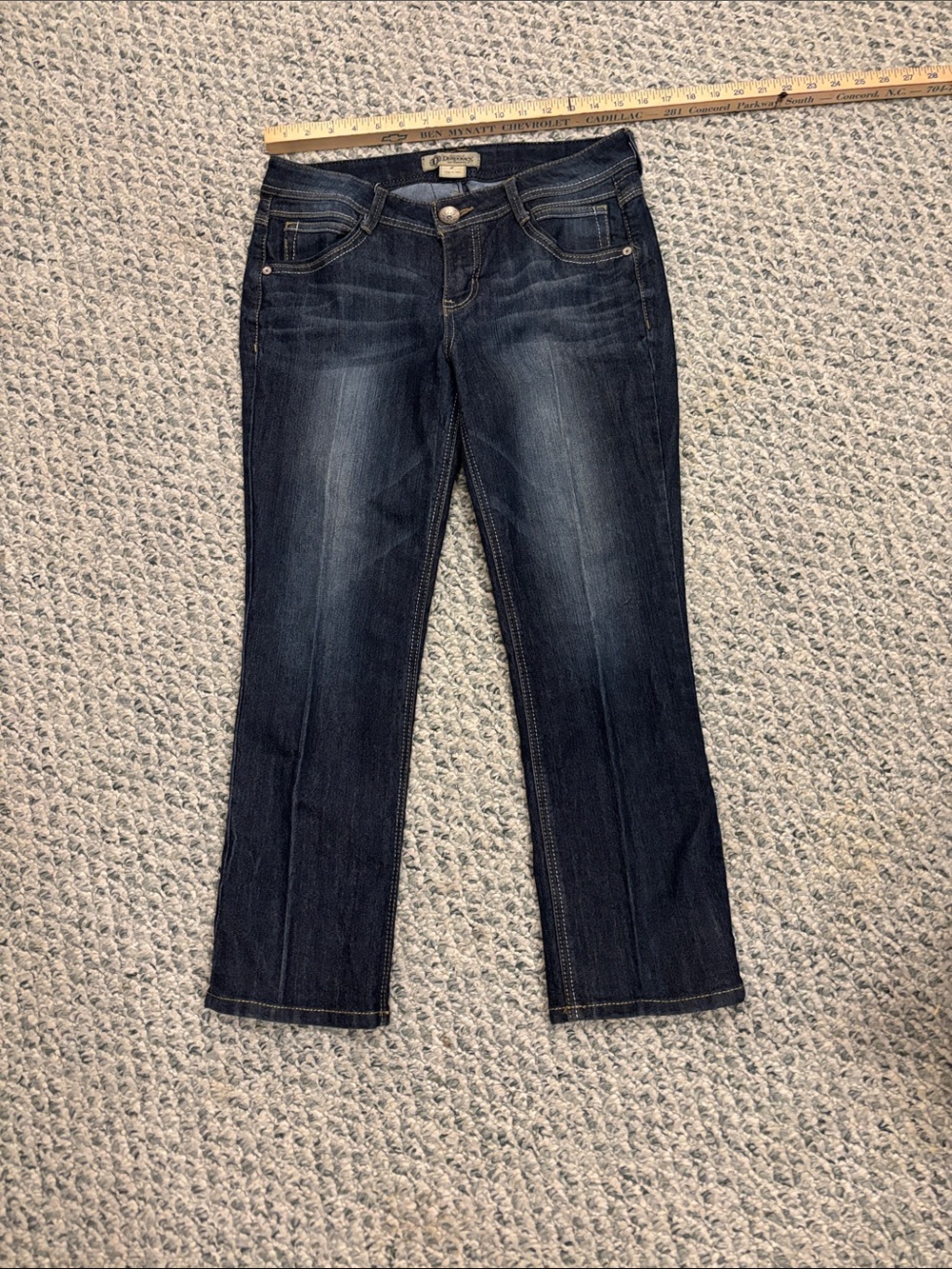 Democracy Dark Blue Cropped Straight 👖
